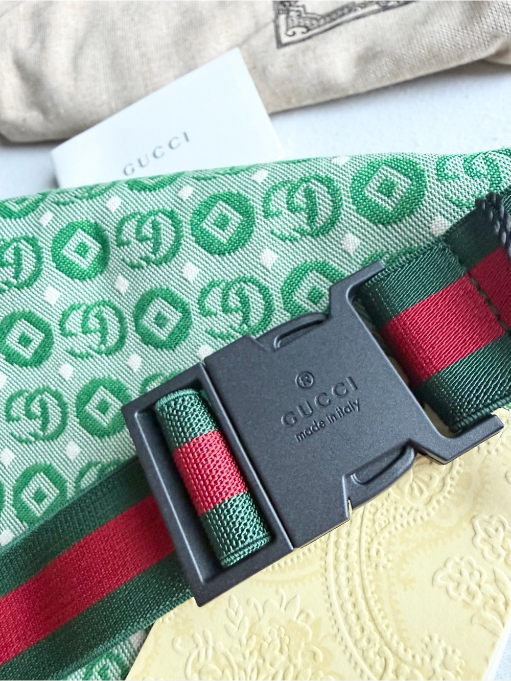 Gucci GG Supreme Mushroom Belt Bag NWT - Picture 3 of 5